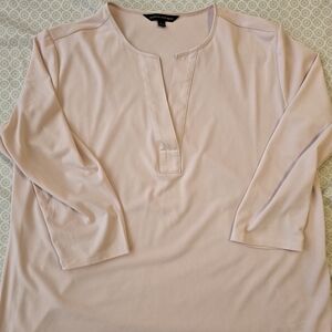 Banana Republic Soft Pink V-Neck Blouse